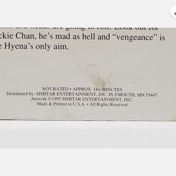 Fearless Hyena Vol 1 & 2 (VHS, 1995) 6300E1M - Picture 7 of 12